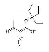 3-diazonio-4-(3-ethyl-2-methylpentan-3-yl)oxy-4-oxobut-2-en-2-olate Structure