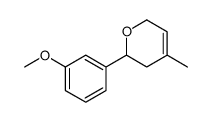 2-(3-methoxyphenyl)-4-methyl-3,6-dihydro-2H-pyran Structure