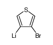4-bromo-[3]thienyl lithium结构式