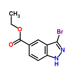 Ethyl 3-bromo-1H-indazole-5-carboxylate structure