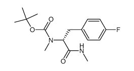 ((1R)-2-(4-fluorophenyl)-1-(methylcarbamoyl)ethyl)-methylcarbamic acid tert-butylester结构式
