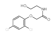 Acetamide,2-(2,4-dichlorophenoxy)-N-(2-hydroxyethyl)- Structure