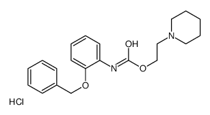 2-piperidin-1-ium-1-ylethyl N-(2-phenylmethoxyphenyl)carbamate,chloride结构式