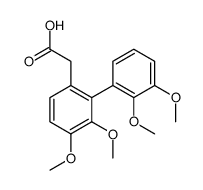 2-[2-(2,3-dimethoxyphenyl)-3,4-dimethoxyphenyl]acetic acid结构式
