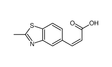5-Benzothiazoleacrylicacid,2-methyl-(7CI,8CI) structure