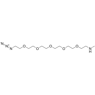 Methylamino-PEG5-azide结构式