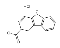 D,L-3,4-dihydro-β-carboline-3-carboxylic acid hydrochloride结构式