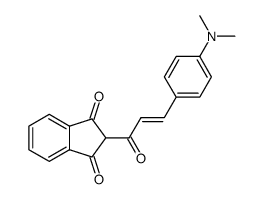 2-(p-(N,N-dimethylamino)cinnamoyl)-1,3-indandione Structure