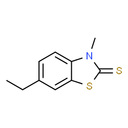 2-Benzothiazolinethione,6-ethyl-3-methyl-(8CI)结构式