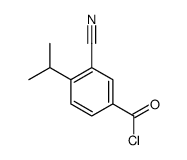 Benzoyl chloride, 3-cyano-4-(1-methylethyl)- (9CI)结构式