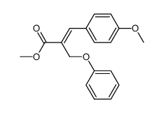methyl (E)-3-(4-methoxyphenyl)-2-(phenoxymethyl)acrylate结构式