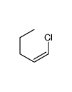 (E)-1-chloropent-1-ene Structure