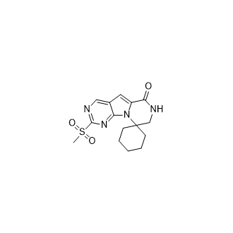 2’-(Methylsulfonyl)-7’,8’-Dihydro-6’H-Spiro[Cyclohexane-1,9’-Pyrazino[1’,2’:1,5]Pyrrolo[2,3-D]Pyrimidin]-6’-One Structure