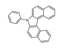 9-phenyldibenzo[c,g]carbazole结构式