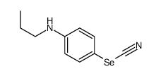 p-(Propylamino)phenyl selenocyanate Structure