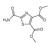 2-Carbamoylthiazole-4,5-dicarboxylic acid dimethyl ester Structure