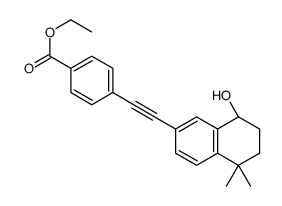 ethyl 4-[2-[(8R)-8-hydroxy-5,5-dimethyl-7,8-dihydro-6H-naphthalen-2-yl]ethynyl]benzoate结构式