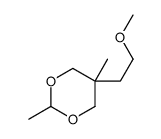 5α-(2-Methoxyethyl)-2β,5β-dimethyl-1,3-dioxane structure