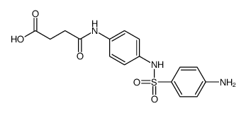 N-[p-(p-Aminophenylsulfonylamino)phenyl]succinamidic acid structure