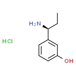 3-((1S)-1-AMINOPROPYL)PHENOL HCl Structure