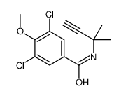 3,5-dichloro-4-methoxy-N-(2-methylbut-3-yn-2-yl)benzamide结构式