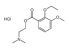 2-(2-ethoxy-3-methoxybenzoyl)oxyethyl-dimethylazanium,chloride Structure