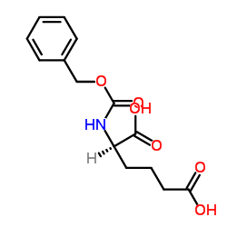 (2R)-2-(phenylmethoxycarbonylamino)hexanedioic acid结构式