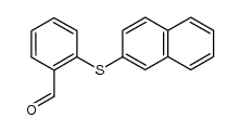 2-(3-naphthylsulfanyl)benzenecarbaldehyde结构式