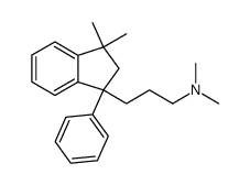 3-[(2,3-Dihydro-3,3-dimethyl-1-phenyl-1H-inden)-1-yl]-N,N-dimethylpropan-1-amine结构式