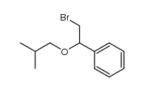 (2-bromo-1-isobutoxyethyl)benzene Structure