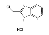 2-(氯甲基)-3H-咪唑并[4,5-b]吡啶盐酸盐结构式