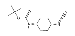 (cis-4-azido-cyclohexyl)-carbamic acid tert-butyl ester Structure