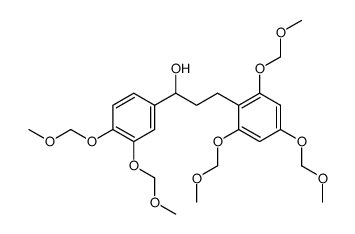 1-(3',4'-di-O-methoxymethylphenyl)-3-(2'',4'',6''-tri-O-methoxymethylphenyl)-1-propanol Structure