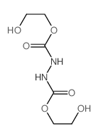 1,2-Hydrazinedicarboxylicacid, 1,2-bis(2-hydroxyethyl) ester结构式