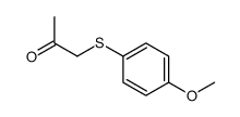 2-PROPANONE, 1-[(4-METHOXYPHENYL)THIO]-结构式