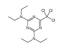 2-N,2-N,4-N,4-N-tetraethyl-6-(trichloromethyl)-1,3,5-triazine-2,4-diamine Structure