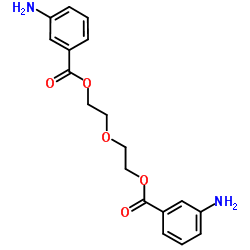 Oxydi-2,1-ethanediyl bis(3-aminobenzoate)结构式