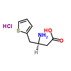 (s)-3-amino-4-(2-thienyl)butanoic acid hydrochloride Structure