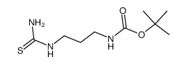 tert-butyl (3-thioureidopropyl)carbamate结构式