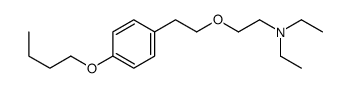 2-[2-(4-butoxyphenyl)ethoxy]-N,N-diethyl-ethanamine结构式