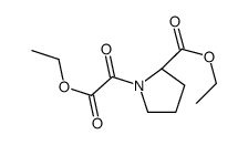 Ethyl 1-[ethoxy(oxo)acetyl]-L-prolinate Structure