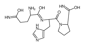 (2S)-2-amino-N-[(2S)-1-[(2S)-2-carbamoylpyrrolidin-1-yl]-3-(1H-imidazol-5-yl)-1-oxopropan-2-yl]pentanediamide Structure