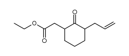 2-allyl-6-(carbethoxymethyl)cyclohexanone结构式