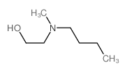 N-正丁基-N-甲基乙醇胺结构式