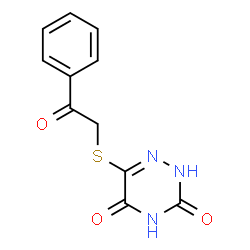 6-[(2-oxo-2-phenylethyl)sulfanyl]-1,2,4-triazine-3,5(2H,4H)-dione picture