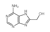 9H-Purine-8-methanol,6-amino-结构式