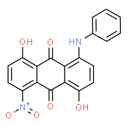1,5-dihydroxy-4-nitro-8-(phenylamino)anthraquinone Structure
