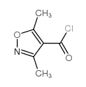 3,5-dimethylisoxazole-4-carbonyl chloride structure