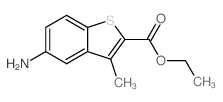 ETHYL 5-AMINO-3-METHYLBENZO[B]THIOPHENE-2-CARBOXYLATE structure