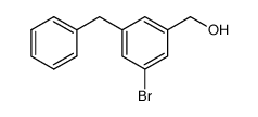 (3-benzyl-5-bromo-phenyl)-methanol Structure